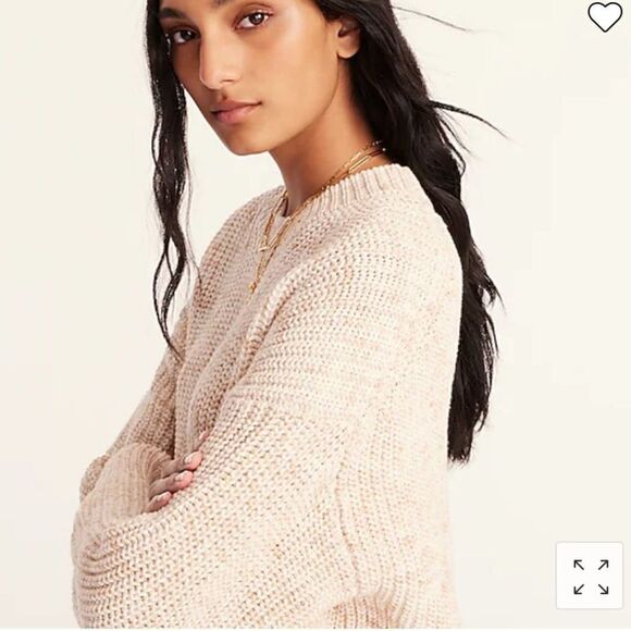 J. Crew Marled cotton-blend crewneck sweater - Picture 3 of 7